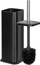 Furçë WC Teesa Black Matte Tube Steel, trup metalik, model në këmbë, e zezë mat