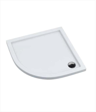 Kuvetë dushi Aquaform Slim, 80x80 cm, qoshe çerek rrethi, e bardhë