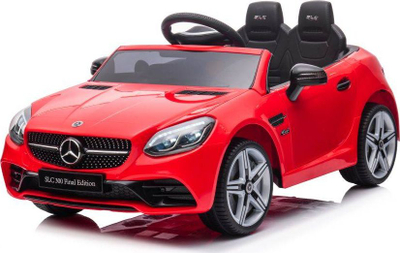 Makina elektrike për kalamajt Lean Toys Mercedes SLC 300, me 2 motorë, me pult për prindërit, e kuqe