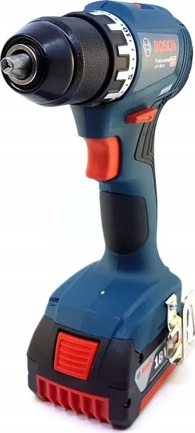 Trapano vidhosëse pa kabllo Bosch GSR 18V-45, 18V, me 2 bateri 3.0Ah, blu