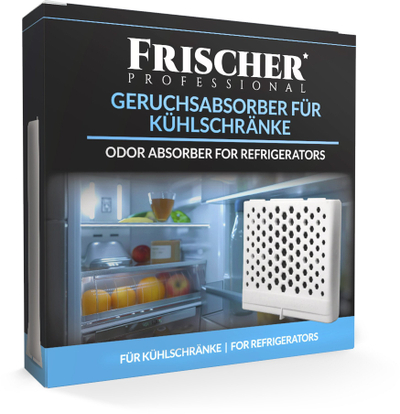Absorbues ere frigoriferi Frischer, për eliminim aromash, pa mirëmbajtje, i bardhë