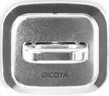 Pllakë ankorimi për kabllo sigurie Dicota D32053, metal, për laptop, ngjyrë argjendtë
