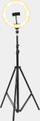 Dritë unaze Havit RGB LED 10\", tripod që zgjatet, mbajtëse telefoni që përkulen, e zezë
