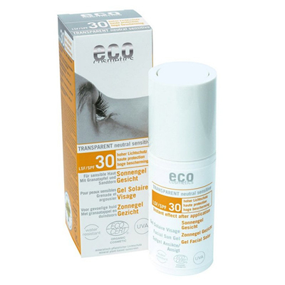 Xhel transparent mbrojtës ndaj diellit Eco Cosmetics SPF 30 BIO 100 ml