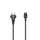 Kabllo furnizuese Hama, 3 pin 1.5m, e tokëzuar, e zezë