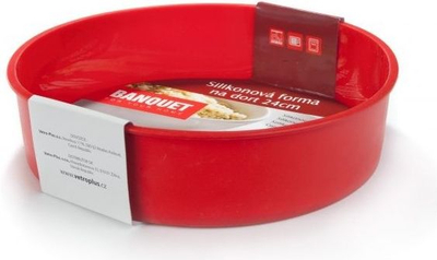 Formë torte silikoni Banquet Culinaria, 24cm, e kuqe