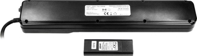 Prizë zgjatëse Orno OR-AE-13123, 5 dalje Schuko, me telekomandë, 3 m, e zezë