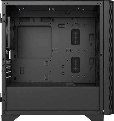Kuti kompjuterike Montech AIR 100 LITE 2025, MicroATX, xham i temperuar, e zezë