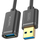 Kabllo Unitek Y-C457GBK, USB 3.0 AM-AF, 1m, e zezë