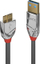 Kabllo USB Lindy Cromo Line, USB A me micro B, 3 m, argjendtë