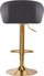 Stol bari Activeshop QS-B16G, velvet, i gri