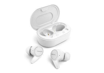 Dëgjuese Buds Philips TAT1207WT/00, wireless IPX4 Splash Mic, të bardha