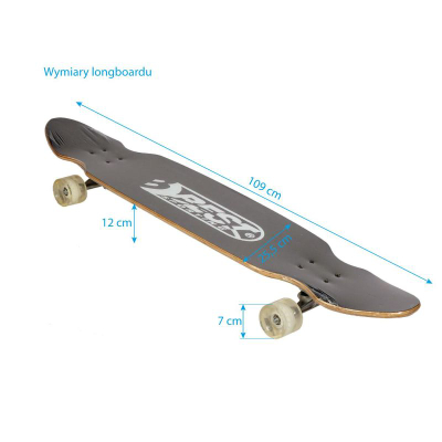 Longboard Best Sporting Insect, 110 cm, dru panje, shumëngjyrësh