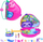 Set loje Polly Pocket Sloth Family 2 in 1 Purse, lojë xhungle, për fëmijë 4+