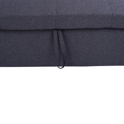 Divan këndor me shtrat Wayne HM3028.11, 224x147 cm, me arkë depozitimi, gri