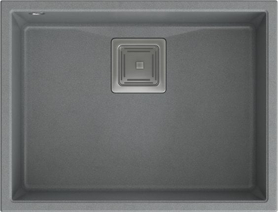 Lavaman kuzhine Quadron DAVID 50 GraniteQ, montim nën banak, silver stone