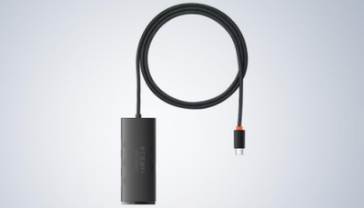 HUB USB Type C Baseus WKQX030401, 4x USB 3.0, kabllo 1m, i zi