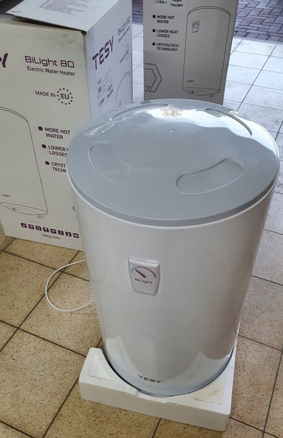 Bojler elektrik Terma Bilight 80L, 2kW, montim vertikal, i bardhë