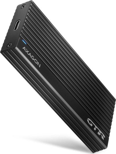 Kuti e jashtme AXAGON EEM2-GTR për SSD NVMe M.2, USB 3.2 Gen 2, alumini, gri