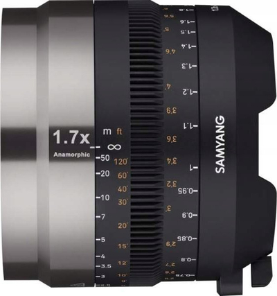 Адаптер анаморфен Samyang V-AF MF 1.7x, за објективи V-AF, црн