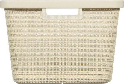 Shportë rrobash Curver Jute, 46L, plastike, bezhë