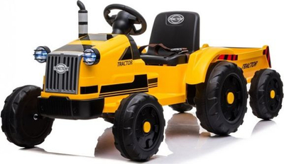 Traktor elektrik për fëmijë Lean Cars CH9959, 12V, telekomandë, i verdhë