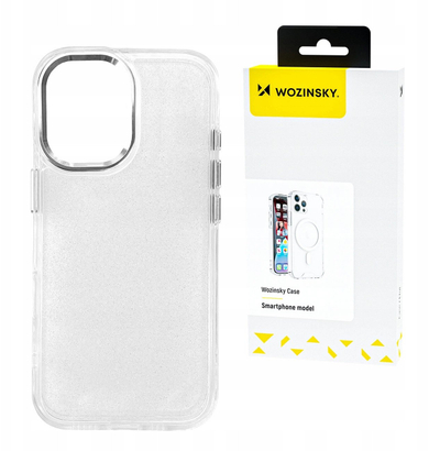 Заштитна маска за телефон Wozinsky Glitter за Samsung Galaxy S25, TPU, проѕирна со сјај