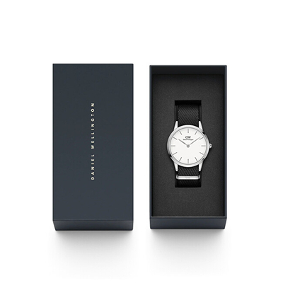 Orë për meshkuj Daniel Wellington Iconic DW00100677, e zezë