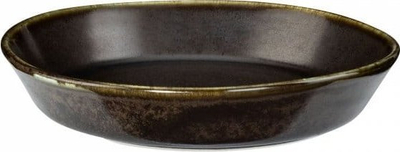 Pjatë e thellë porcelani Verlo Iron, 20.5cm, kafe e errët