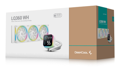 Ftohës uji CPU Deepcool LQ360 White, 360mm, ARGB, i bardhë