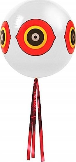 Balon kundër zogjve NO PEST, 60cm, efekt reflektues, e bardhë