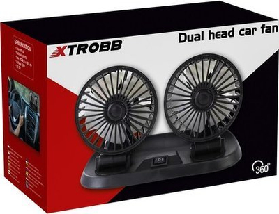 Ventilator makine Xtrobb 23222, 12V, i dyfishtë