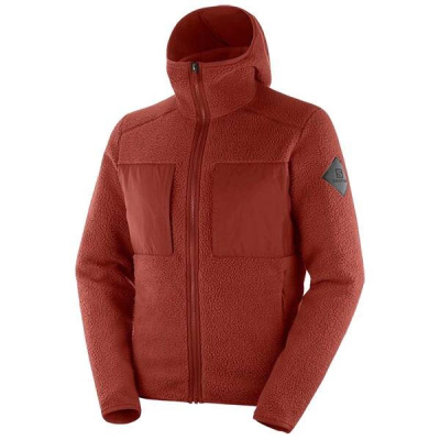 Bluzë polar për meshkuj Salomon SNOWSHELTER M C13653 00, 100% poliester, prerje Regular, blu