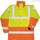 Jakne pune portokalli Oxford Weave 300D Class 3 Hi Vis, reflektuese, madhësia M, verdhë e zezë