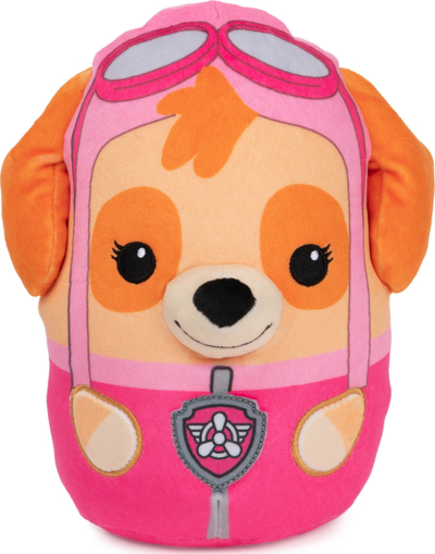 Lodër pelushi GUND PAW Patrol Squishy Skye, 20 cm, rozë portokalli