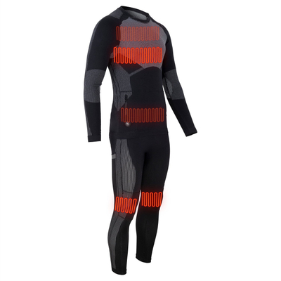 Set i brendshëm termoaktiv me ngrohje Glovii Heated, unisex, masa XL, i zi