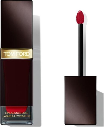 Ruzh i lëngshëm Tom Ford Lip Lacquer Luxe Matte Overpower, mat, mban gjatë, i kuq