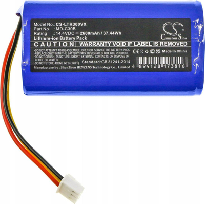 Bateri zëvendësuese Liectroux MD-C30B, 2600mAh, për robot fshesë E30 C30B C30B 2D