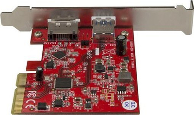 Kartë zgjerimi StarTech PCIe, 2 porta USB 3.1 10Gbps edhe eSATA