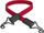 Litar elastik Master Lock Smooth Flat, 60 cm, i kuq
