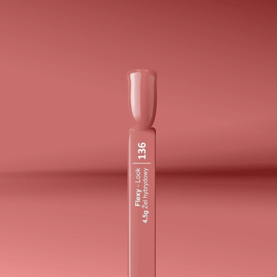 Llak hibrid Silcare Flexy Hybrid Gel 136 Zgaszony Róż, 4.5 ml, rozë e zbehtë