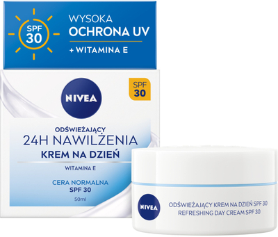 Krem fytyre Nivea Refreshing Day Cream për lëkurë normale edhe të përzjerë, 50 ml
