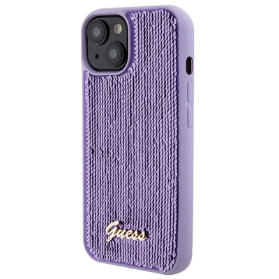 Mbrojtëse telefoni Guess GUHCP15SPSFDGSU, për iPhone 15 6.1", hardcase, lejla