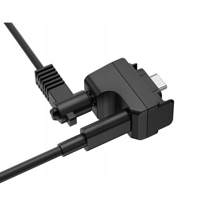 Adaptues audio JJC për Insta360 Ace Pro 2, mini jack 3.5mm, me karikues, i zi