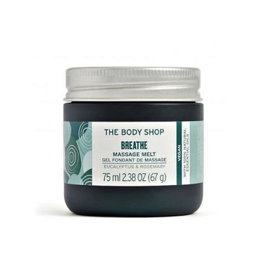 Xhel masazhues The Body Shop Breathe Massage Melt Eucalyptus & Rosemary kTBS438, 75 ml