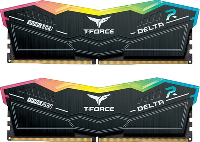 RAM десктоп Team Group T-Force Delta RGB, 96GB DDR5 6800, CL36, црна