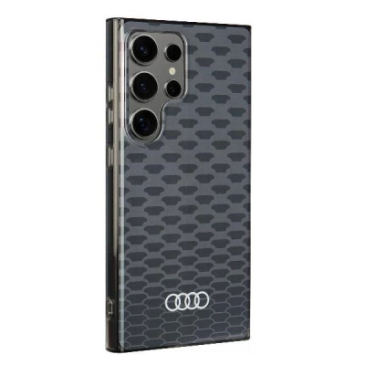 Çantë telefoni Audi IML MagSafe për Samsung Galaxy S24 Ultra, hardcase, me romba, e zezë