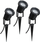 Reflektora kopshti Paulmann Special Line, set 3x3.5W GU10, IP65 3000K, alumini i zi