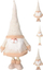 Figurë dekorative Santa, 112cm, këmbë teleskopike, ari krem
