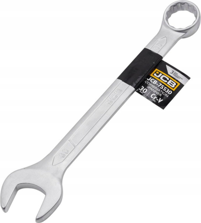 Комбиниран клуч JCB, 30mm, челик, сребрен